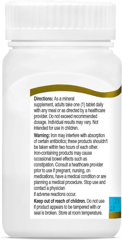 21st Century Slow Release Iron Tablets, 60 Count Nirvana Guru