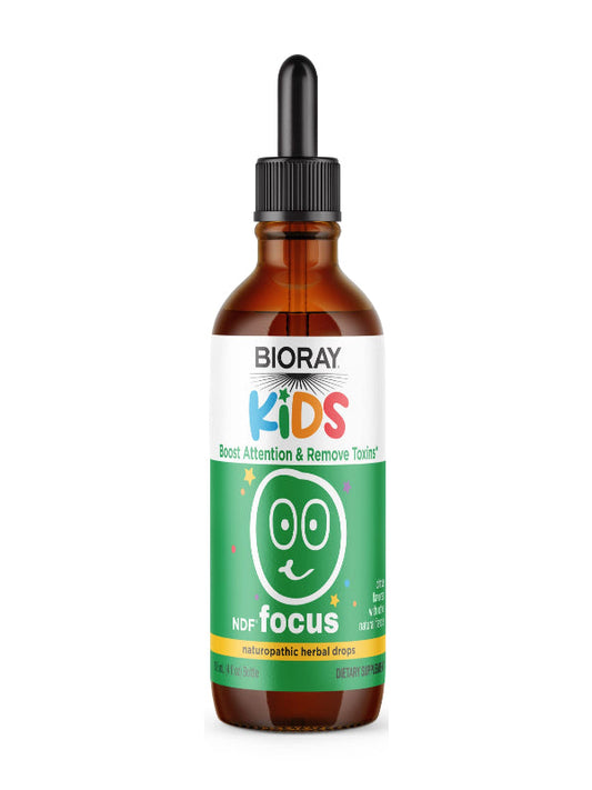 BIORAY Kids NDF Focus, Citrus - 2 fl oz - Supports Cognitive Function, Enhances Clarity & Promotes Steady Energy Levels - Non-GMO, Vegetarian, Gluten Free - 1-2 Month Supply Nirvana Guru