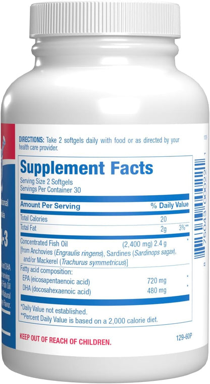 Omega 3 Fish Oil 1200 mg - Clinical DHA EPA Omega 3 Supplement with Burpless Fish Oil Brain Heart & Overall Health - Molecularly Distilled for Purity - Certified Sustainably Sourced (Orange Flavored) Nirvana Guru