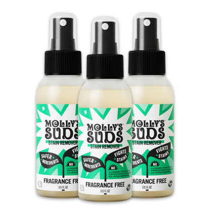 Molly's Suds Stain Remover Spray | Gentle Yet Powerful, Great for Baby & Pet Stains | Clean, Simple Ingredients (Fragrance Free) (16 Fl Oz (Pack of 2)) Nirvana Guru
