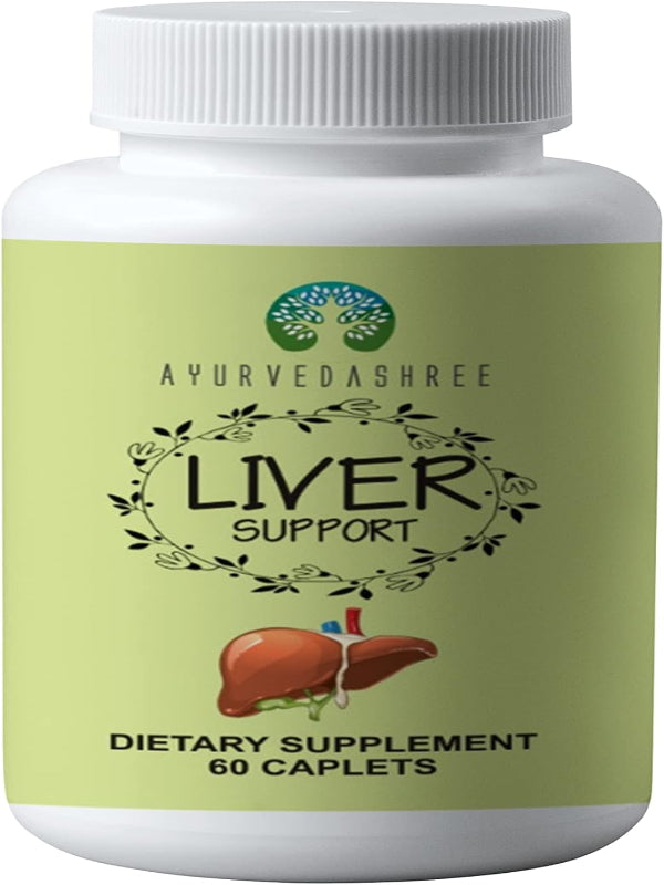 Liver Support Herbal Ayurvedic Supplement, Supports Healthy Liver, Blend of 13 Powerful Herbs, Vegan, Gluten-Free, 60 Caplets Nirvana Guru