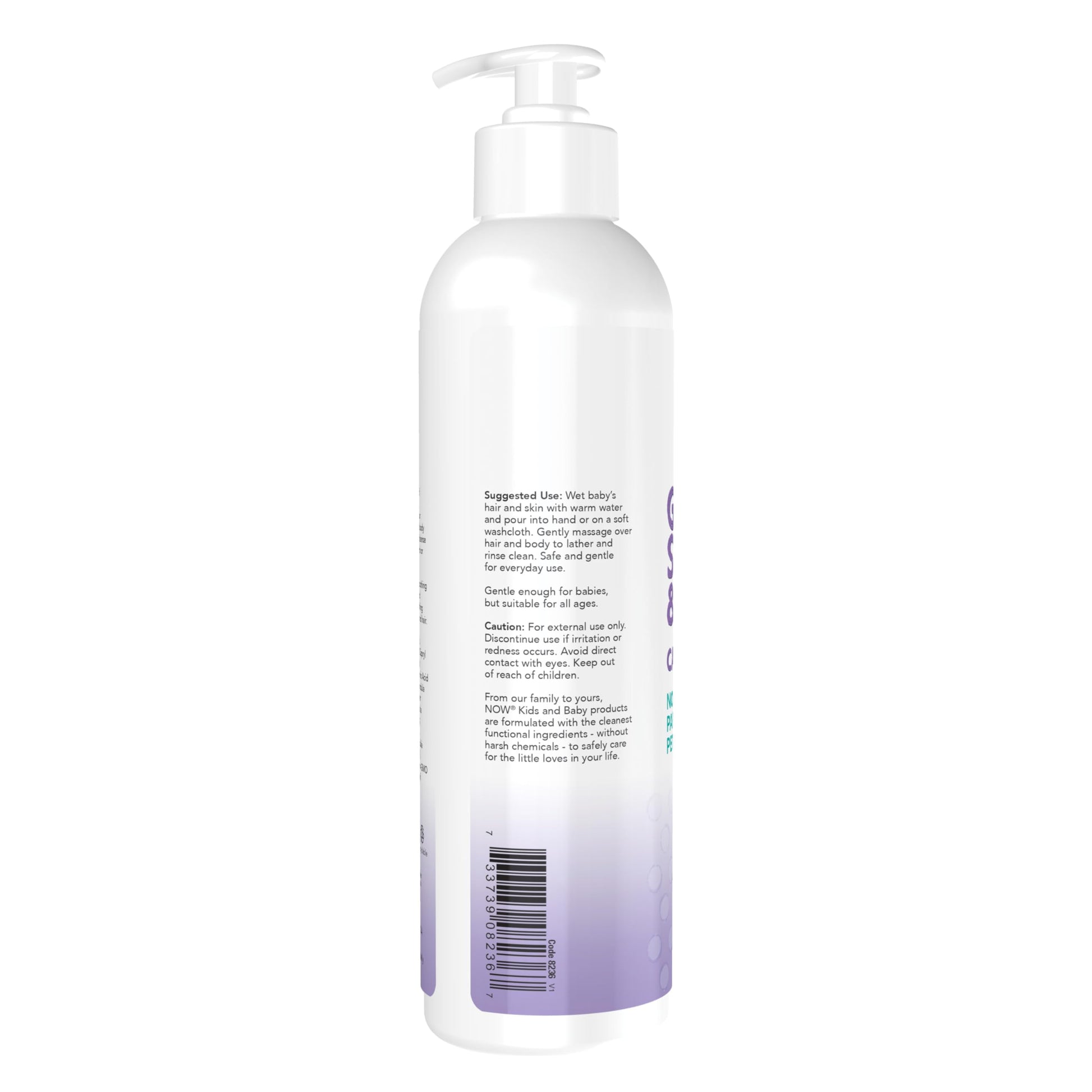 NOW Foods Baby, Gentle Shampoo and Wash, Calming Lavender, Paraben Free, 8 Fluid Ounces - Nirvana Guru