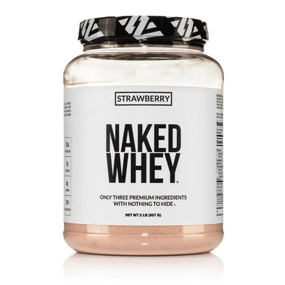 NAKED Whey Vanilla Protein Powder - Only 3 Ingredients - Grass Fed Whey Protein Powder, Vanilla Flavor, and Organic Coconut Sugar, No GMO, No Soy, and Gluten Free - 24 Servings