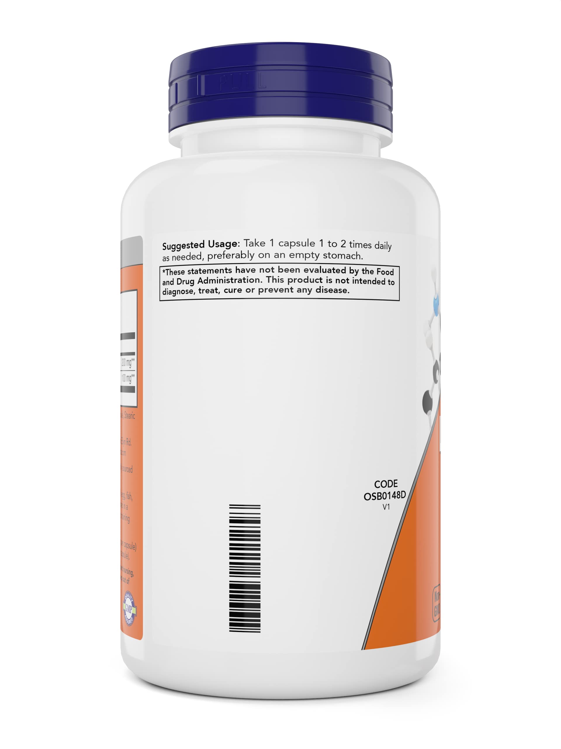 NOW Foods L-Theanine, Double Strength 200 mg Per Cap - 180 Veg Capsules - Enhanced with 100mg Inositol - Vegetarian, Non-GMO - Ltheanine 200mg Supplement - Nirvana Guru