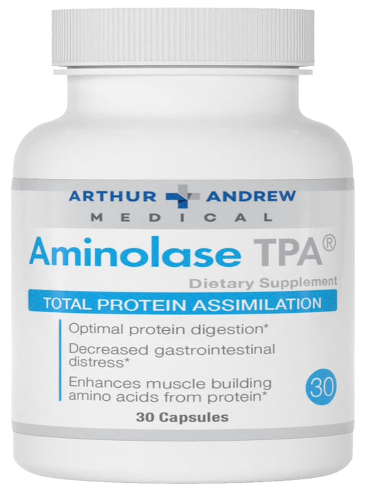 Arthur Andrew Medical - Aminolase TPA, Total Protein Assimilation, Optimal Protein Absorption and Decreased Gas and Bloating, Vegan, Non-GMO, 90 Capsules Nirvana Guru