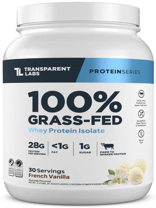 Transparent Labs Grass-Fed Whey Protein Isolate - Naturally Flavored, Gluten Free Whey Protein Powder with 28g of Protein per Serving & 9 Amino Acids - 30 Servings, Milk Chocolate Nirvana Guru