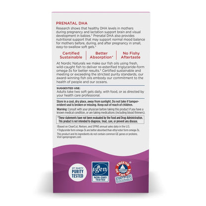 Nordic Naturals Prenatal DHA, Strawberry - 120 Soft Gels - 830 mg Omega-3 + 400 IU Vitamin D3 - Supports Brain Development in Babies During Pregnancy & Lactation - Non-GMO - 60 Servings - Nirvana Guru