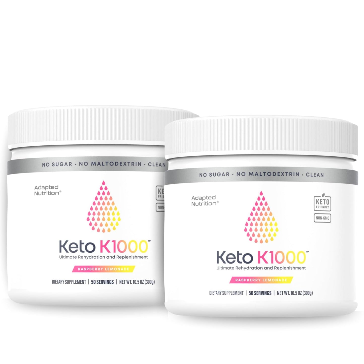 Hi-Lyte Keto K1000 Electrolyte Powder | Raspberry Lemon | Hydration Supplement Drink Mix | Boost Energy & Beat Leg Cramps | No Sugar, No Maltodextrin | 50 Servings