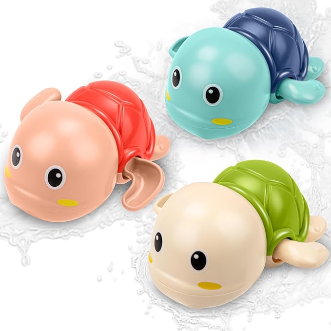 Bath Toys for Toddlers 1-3 Year Old Boys Gifts,Swimming Turtle Bath Toys, Floating Wind-up Bathtub Toys for Baby, Toddler Pool Water Toys for 1 2 3 4 Year Old Boys Girls Gifts nirvanaguru