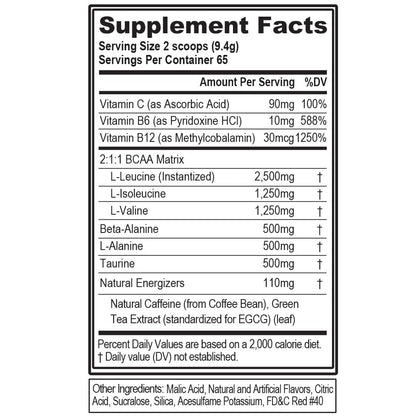 EVL BCAAs Amino Acids Powder - BCAA Energy Pre Workout Powder for Muscle Recovery Lean Growth and Endurance - Rehydrating Post Workout Recovery Drink with Natural Caffeine - Pink Lemonade Nirvana Guru