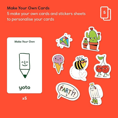 Yoto Make Your Own Cards – 5 Blank Audio Cards for Use with Player & Mini All-in-1 Audio Device, Record & Play Stories Music Radio Podcasts Birthday Messages & Fun Educational Learning Activities nirvanaguru