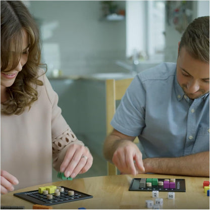 The Genius Square from The Happy Puzzle Company – Game of The Year Award Winner, 60000+ Solutions STEM Puzzle Game. Roll Dice, Race Your Opponent to Fill Grid with Different Shapes! Nirvana Guru