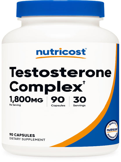 Nutricost Testosterone Support Complex (90 Capsules) -1800mg Per Serving - Nirvana Guru