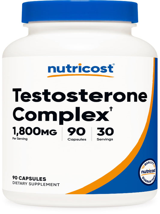 Nutricost Testosterone Support Complex (90 Capsules) -1800mg Per Serving - Nirvana Guru