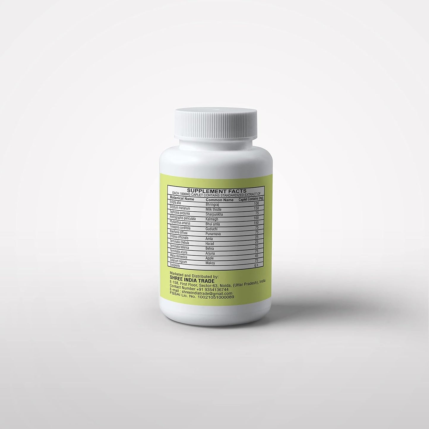 Liver Support Herbal Ayurvedic Supplement, Supports Healthy Liver, Blend of 13 Powerful Herbs, Vegan, Gluten-Free, 60 Caplets Nirvana Guru