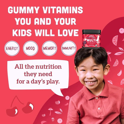 Llama Naturals Kids Multivitamin Gummies, Vegan, Organic with Vitamin D, C & K, Toddler Real Fruit Gummy Vitamins, Chewable Supplement, Whole Food Multivitamin, No Added Sugar Cane, Strawberry, 90 Ct Nirvana Guru