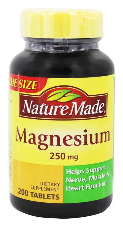 Nature Made Magnesium 250 mg, Magnesium Supplement for Muscle, Heart, Bone and Nerve Support, 90 Softgels, 90 Day Supply - Nirvana Guru