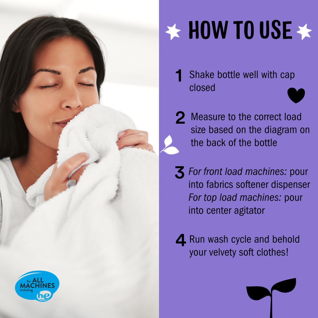 Molly’s Suds Fabric Softener Liquid for Sensitive Skin | Vinegar-Powered, Infused with Essential Oils | Fights Static, Reduces Wrinkles, Deodorizes | Peppermint, 50 Loads Nirvana Guru