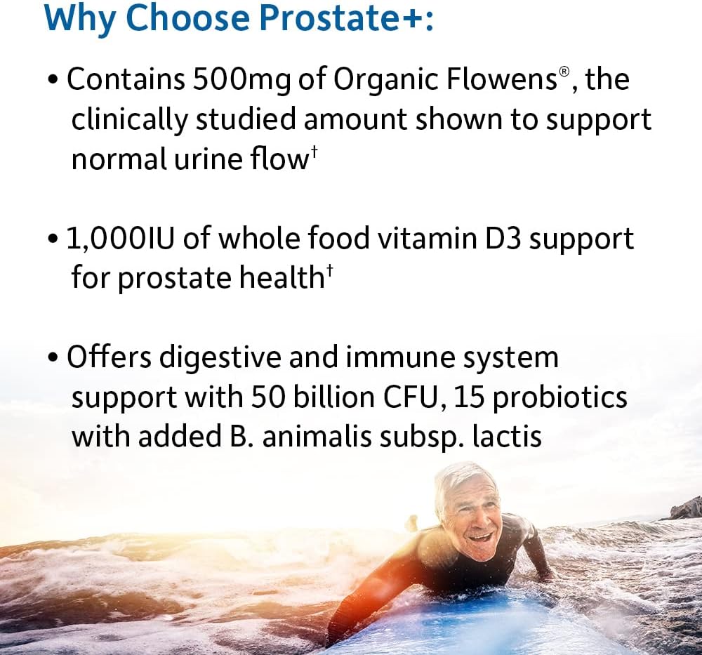 Garden of Life Dr. Formulated Probiotics Prostate+ - Acidophilus and Probiotic Supports Healthy Prostate and Digestive Balance - Gluten, Dairy, and Soy-Free - 60 Vegetarian Capsules - Nirvana Guru