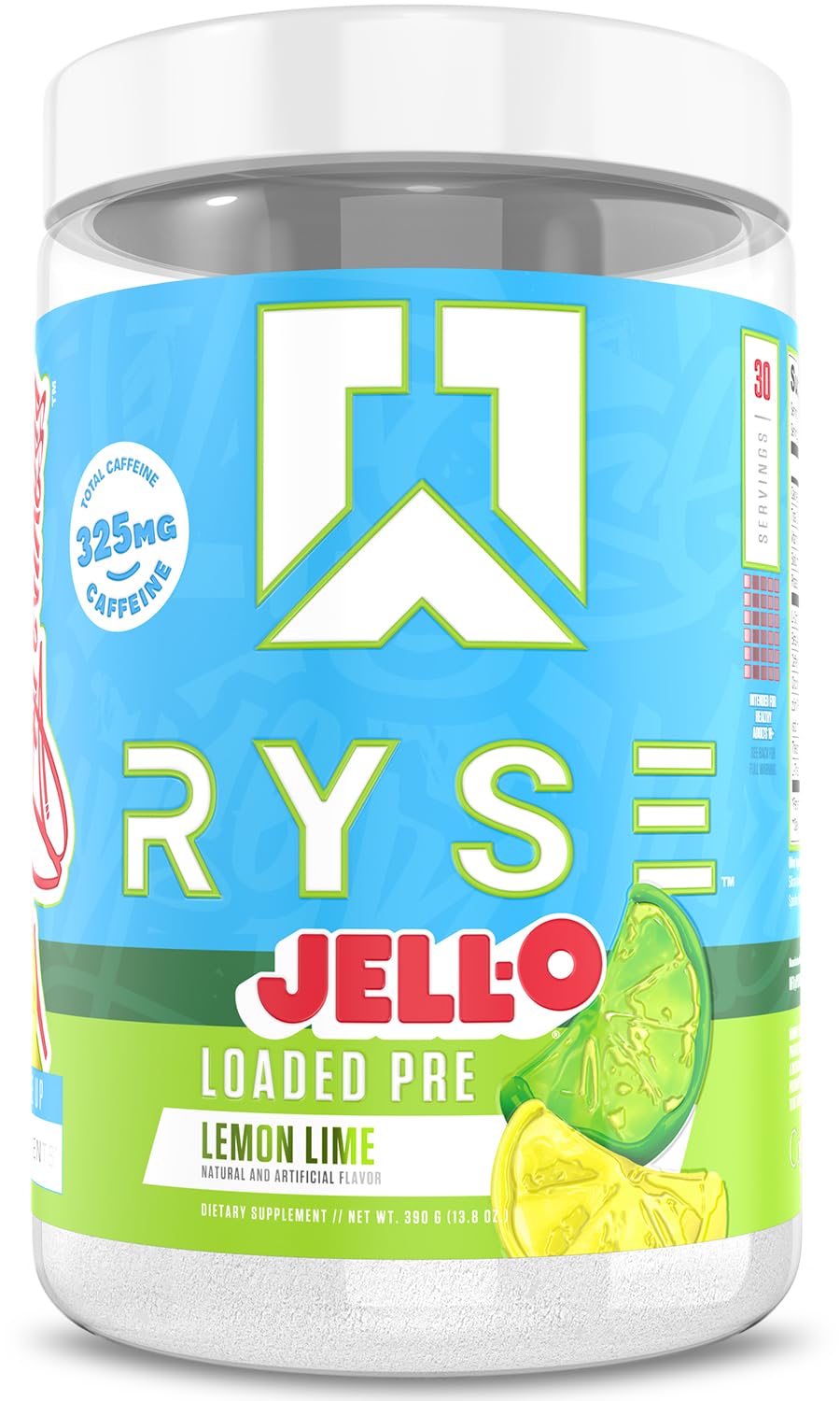 RYSE Loaded Pre Workout Powder - Ring Pop Cherry - Daily Pre-Workout for Men & Women with 325mg Caffeine, Beta Alanine, and Citrulline for Pump, Focus, and Energy - 30 Servings Nirvana Guru