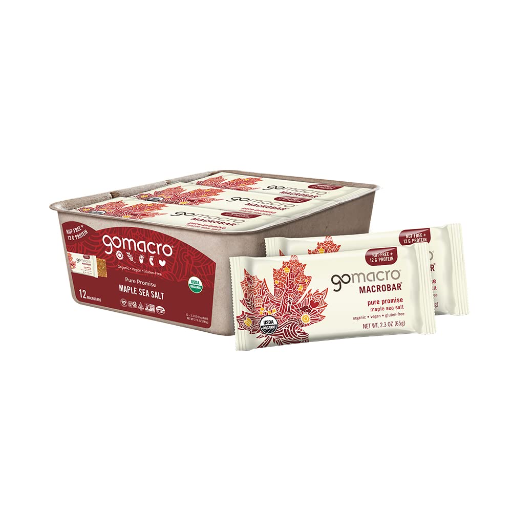 Gomacro, Nutrition Bar Oatmeal Chocolate Chip Organic 12 Count, 2.3 Ounce