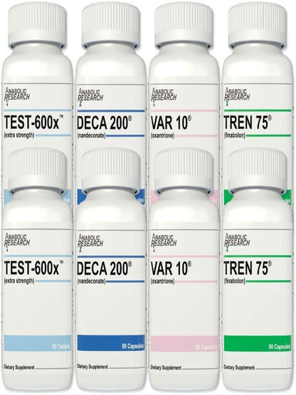 Power Stack +Plus (Test Support System) - Test-600x, Deca 200, VAR 10, Tren 75-2 Month Supply Nirvana Guru