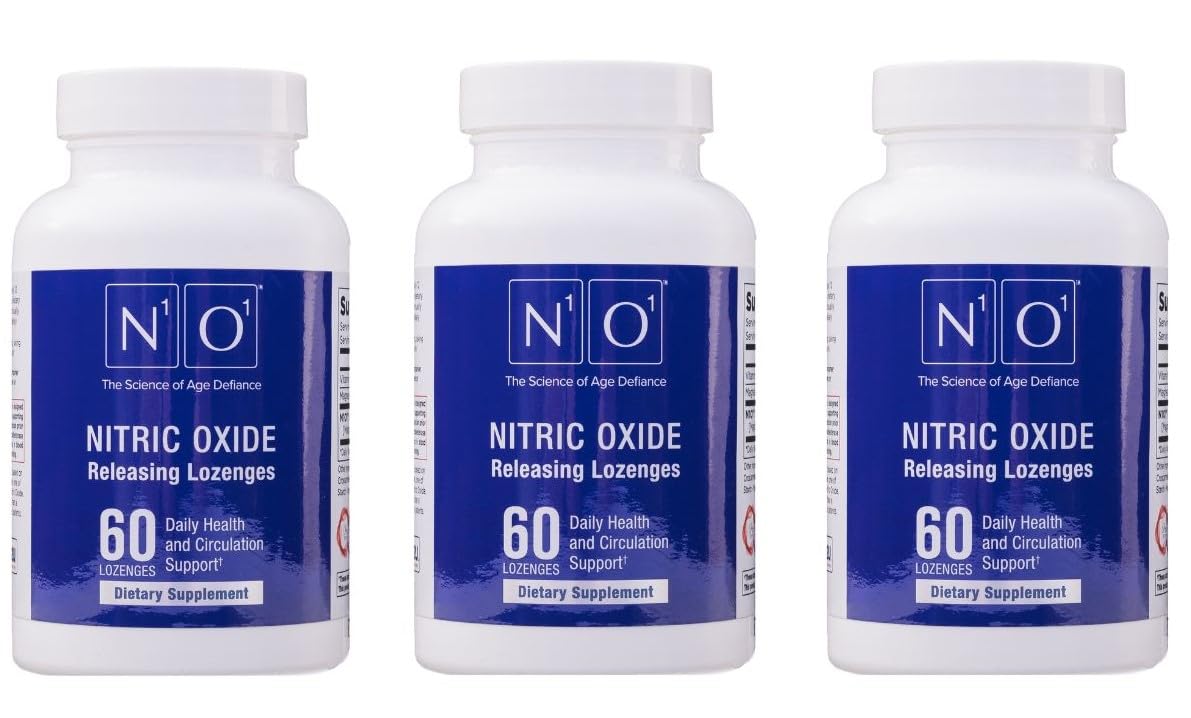 Nitric Oxide Lozenges - 60 Count - Nitric Oxide Supplement for Heart Health, Circulation, Energy, Blood Flow, Oxygenation, Healthy Blood Pressure, Cardiovascular Support for Men & Women Nirvana Guru