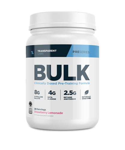 Transparent Labs Bulk Pre Workout Powder - Naturally Sweetened Advanced Pre-Workout Formula for Muscle Building and Strength - 30 Servings, Peach Mango Nirvana Guru
