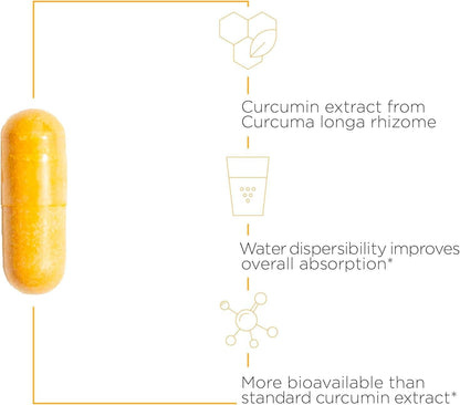 Integrative Therapeutics Theracurmin HP - High Absorption Turmeric & Curcumin Supplement - 27x More Bioavailable - Relief of Minor Discomfort Due to Occasional Overuse* - Vegan - 120 Capsules - Nirvana Guru