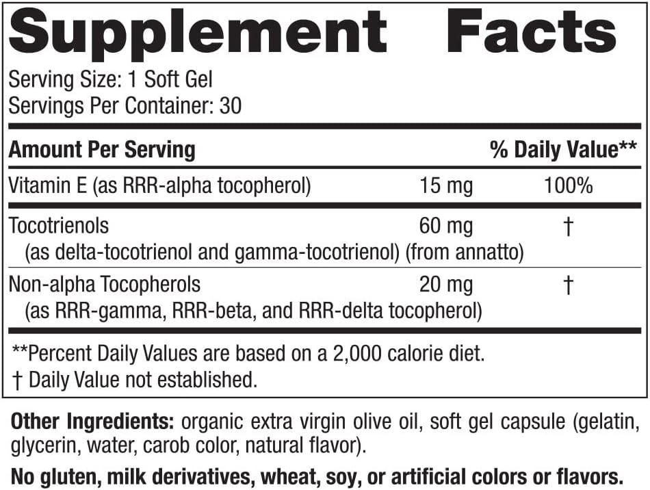 Nordic Naturals Vitamin E Complex, Unflavored - 30 Soft Gels - 6 Forms of Vitamin E for Antioxidant Support - Cellular Protection - Non-GMO - 30 Servings Nirvana Guru