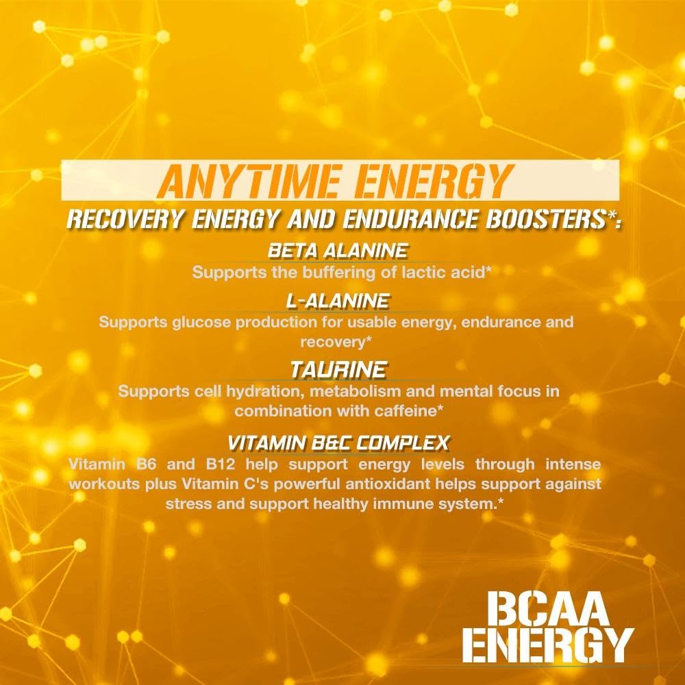 EVL BCAAs Amino Acids Powder - BCAA Energy Pre Workout Powder for Muscle Recovery Lean Growth and Endurance - Rehydrating Post Workout Recovery Drink with Natural Caffeine - Pink Lemonade Nirvana Guru