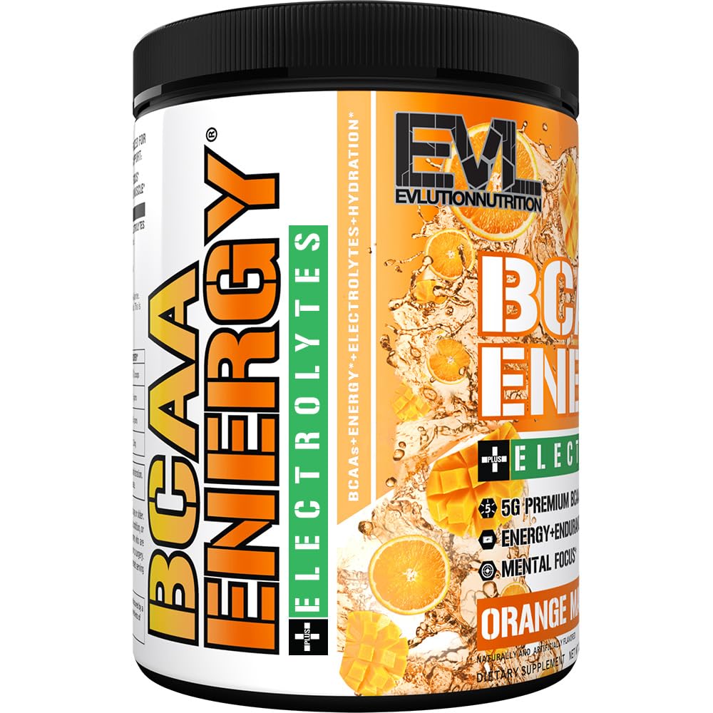 EVL BCAAs Amino Acids Powder - BCAA Energy Pre Workout Powder for Muscle Recovery Lean Growth and Endurance - Rehydrating Post Workout Recovery Drink with Natural Caffeine - Pink Lemonade Nirvana Guru