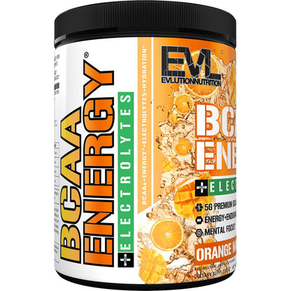 EVL BCAAs Amino Acids Powder - BCAA Energy Pre Workout Powder for Muscle Recovery Lean Growth and Endurance - Rehydrating Post Workout Recovery Drink with Natural Caffeine - Pink Lemonade Nirvana Guru