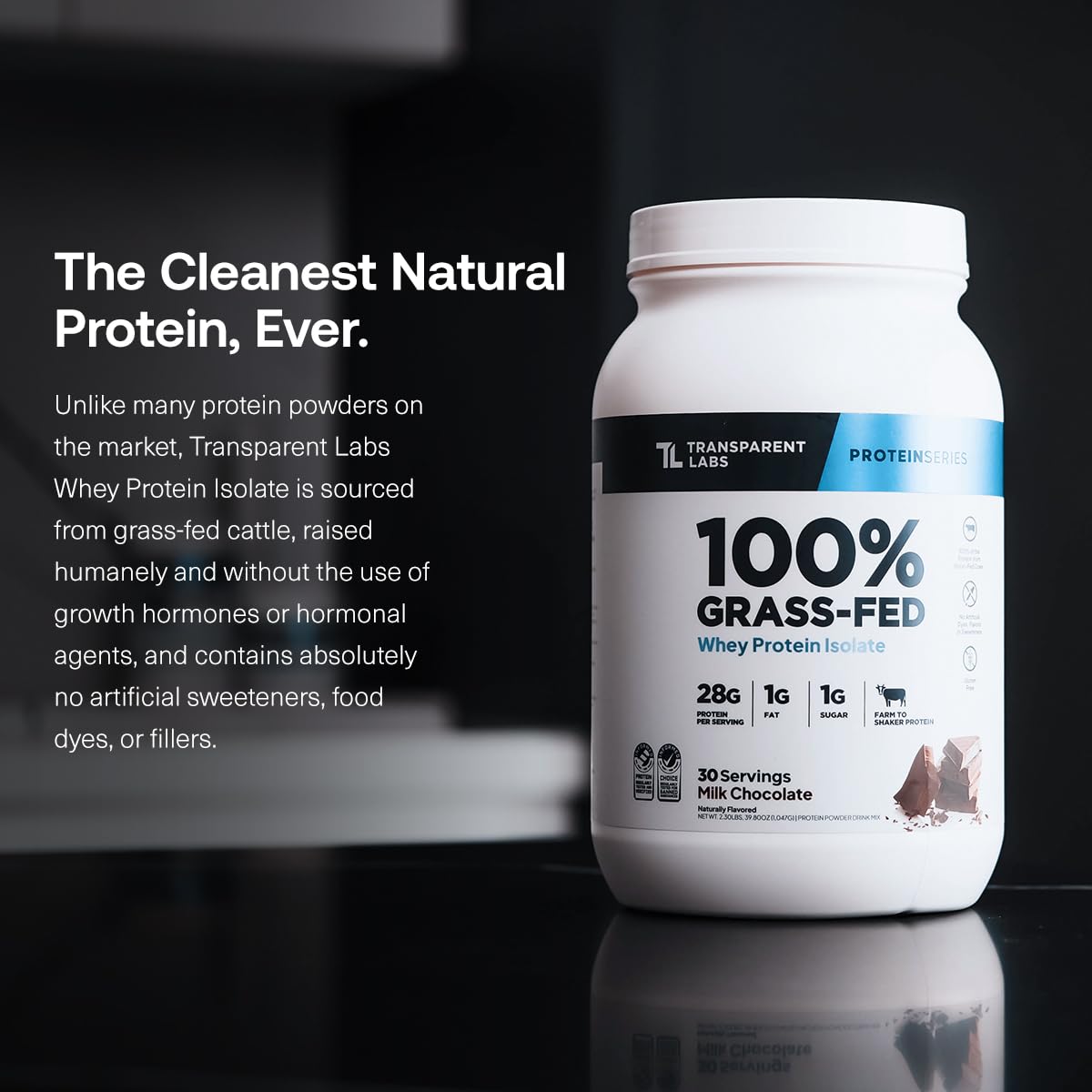 Transparent Labs Grass-Fed Whey Protein Isolate - Naturally Flavored, Gluten Free Whey Protein Powder with 28g of Protein per Serving & 9 Amino Acids - 30 Servings, Milk Chocolate Nirvana Guru