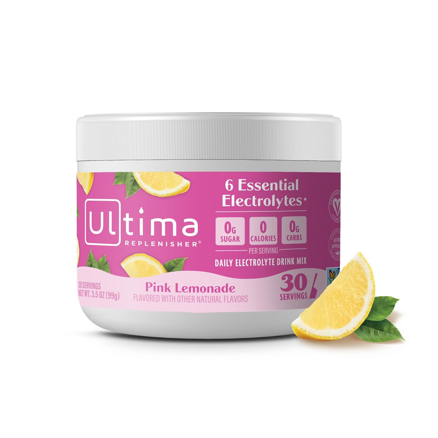 Ultima Replenisher Daily Electrolyte Powder Drink Mix – Sugar Free – Watermelon, 30 Servings – Hydration Powder with 6 Key Electrolytes and Trace Minerals – Keto Friendly, Vegan, Non-GMO - Nirvana Guru