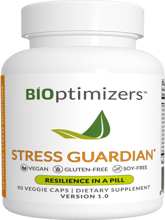 BIOptimizers Stress Guardian – Stress Relief Capsule – Rest Support Management - 90 Capsules Nirvana Guru