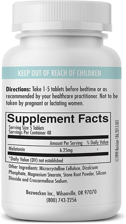 Bezwecken Melatonin 240 caplets Nirvana Guru