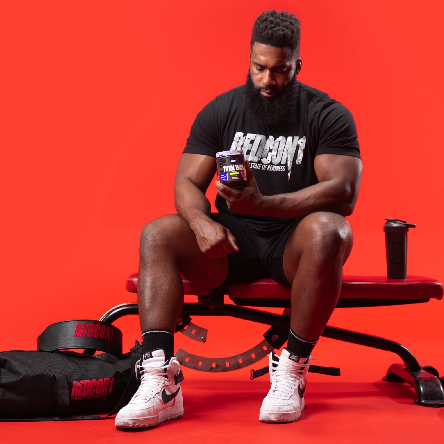 REDCON1 Total War Pre Workout Powder, Blue Lemonade - Beta Alanine + Citrulline Malate Keto Friendly Preworkout for Men & Women with 320mg of Caffeine - Fast Acting (30 Servings) Nirvana Guru