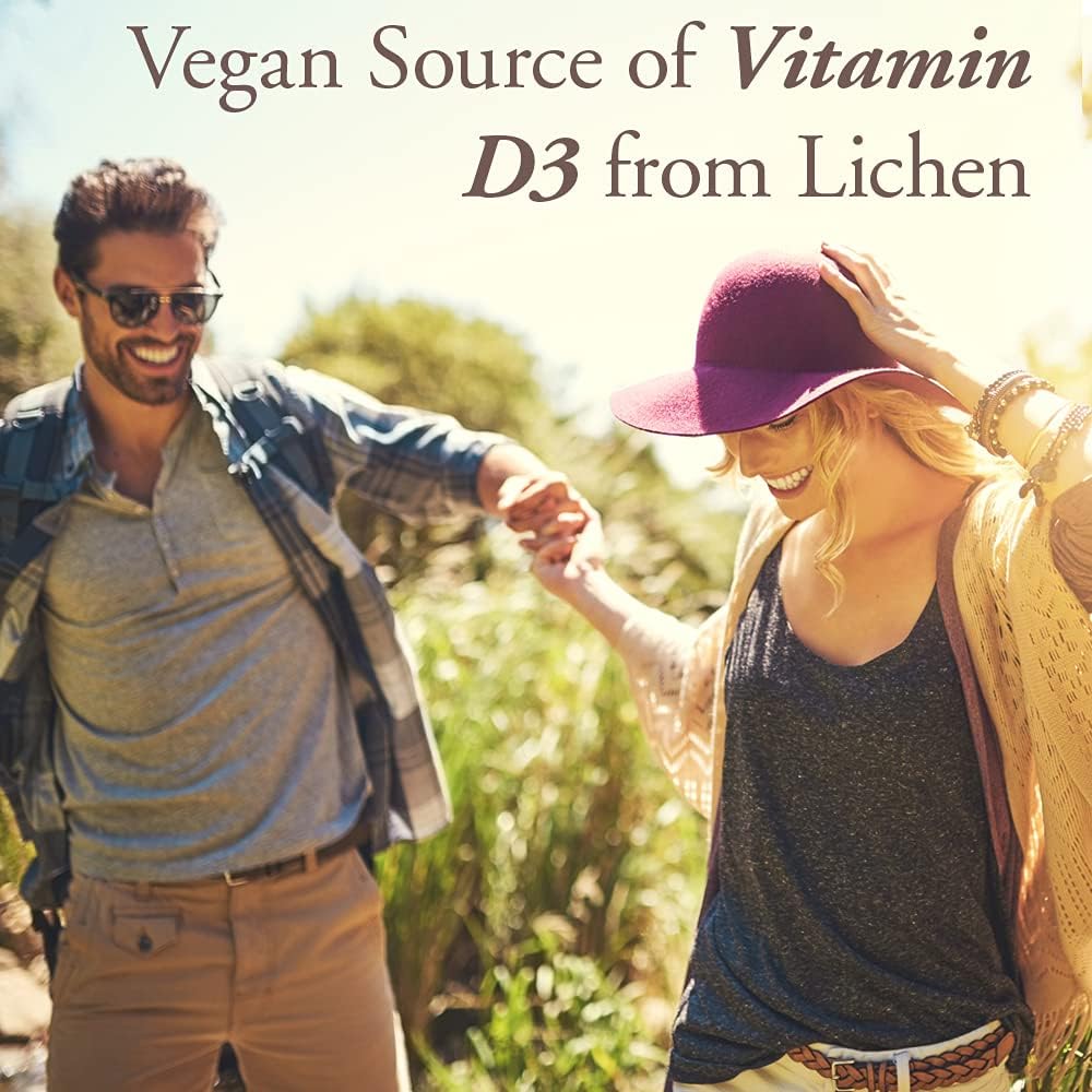Garden of Life Organics Vegan Vitamin D3 Chewable - Raspberry Lemon, 2,000 IU (50mcg) Whole Food Vitamin D3 from Lichen Plus Food & Mushroom Blend, Gluten Free, 30 Chewable Tablets - Nirvana Guru