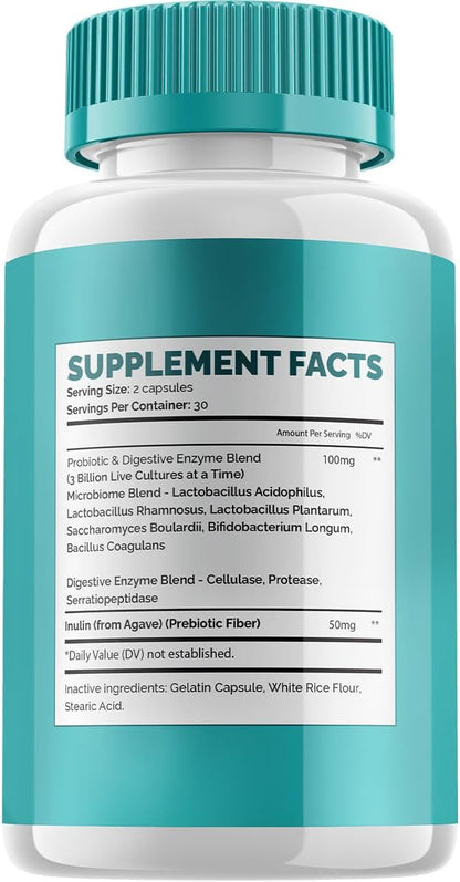 Gutoptim Advanced Probiotic Capsules, Gutoptim Probiotics Support for Digestive Health Pills, Gutoptim Reviews, Gut Supplement & Digestive Support (2 Pack - 120 Capsules) Nirvana Guru