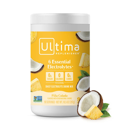 Ultima Replenisher Daily Electrolyte Powder Drink Mix – Sugar Free – Lemonade, 90 Servings – Hydration Powder with 6 Key Electrolytes and Trace Minerals – Keto Friendly, Vegan, Non-GMO - Nirvana Guru