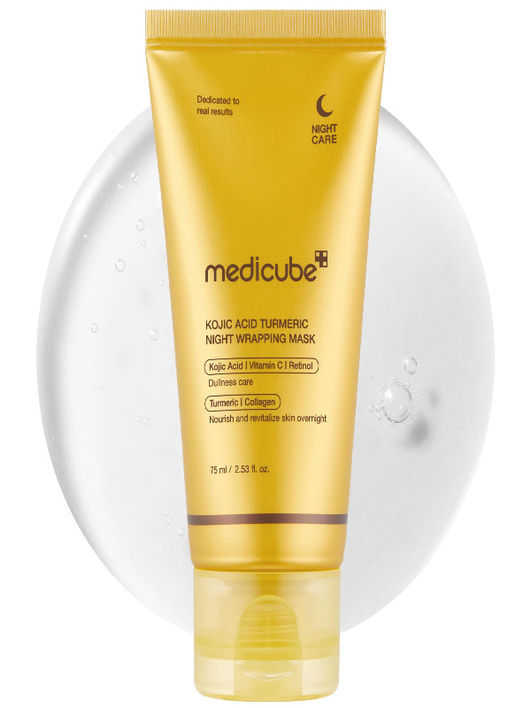 medicube PDRN Caffeine Overnight Wrapping Peel Off Facial Mask | Firming, Depuffing & Hydration | Salmon DNA + Caffeine + Collagen For Refined, Glass Skin & Face Contour Support | Korean Skin Care Nirvana Guru