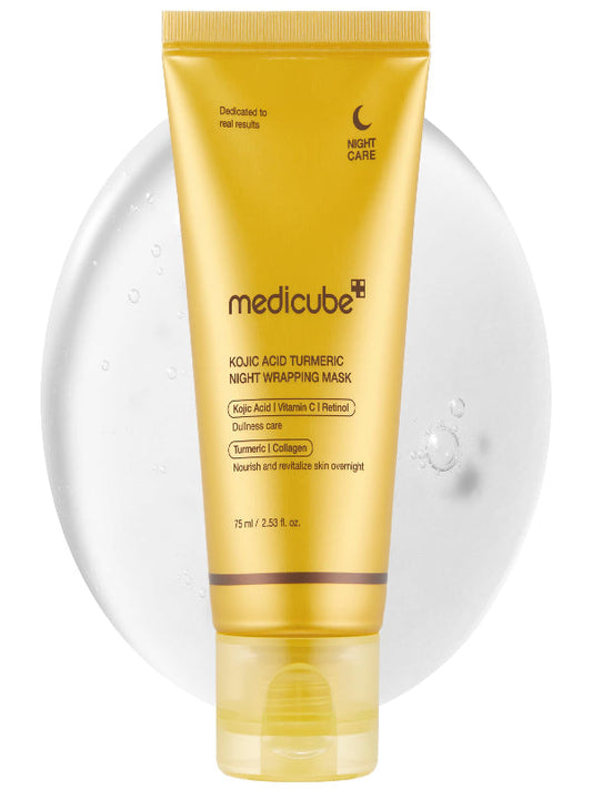 medicube PDRN Caffeine Overnight Wrapping Peel Off Facial Mask | Firming, Depuffing & Hydration | Salmon DNA + Caffeine + Collagen For Refined, Glass Skin & Face Contour Support | Korean Skin Care Nirvana Guru