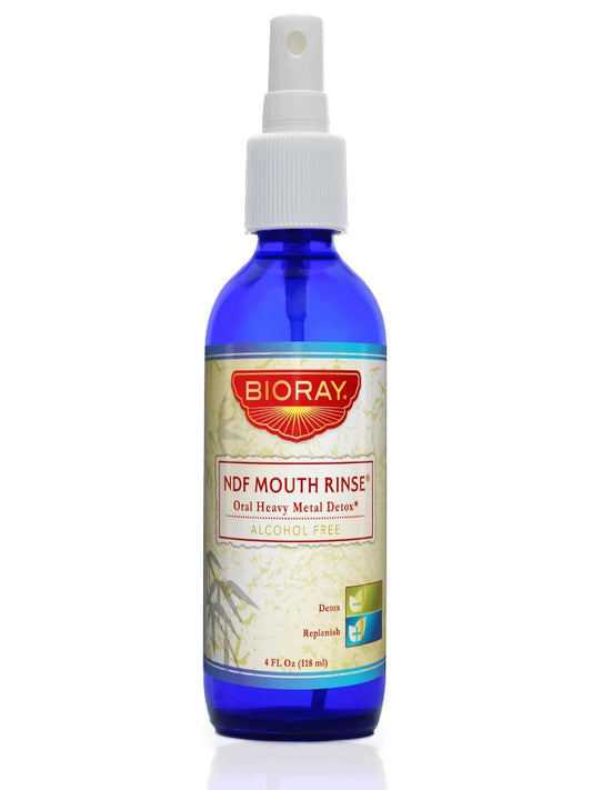 BIORAY Professional NDF Mouth Rinse - 4 fl oz - Alcohol-Free Formula, Safe for Use with Amalgam Fillings - Non-GMO, Vegetarian, Gluten Free Nirvana Guru