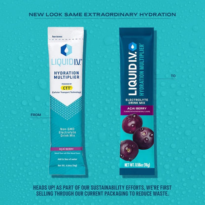 Liquid I.V.® Hydration Multiplier - Passion Fruit | Electrolyte Powder Drink Mix | 3 Pack (48 Servings) - Nirvana Guru