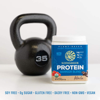 Organic Plant Based Protein Powder | Vegan Organic Protein Powder Vanilla Flavored with BCAA Amino Acids & Hemp Seed Pea Blend | Non-GMO Soy Dairy Filler & Gluten Free (Vanilla, 32 Servings) - Nirvana Guru