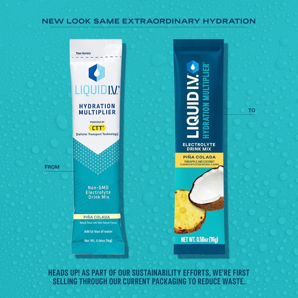 Liquid I.V.® Hydration Multiplier - Passion Fruit | Electrolyte Powder Drink Mix | 3 Pack (48 Servings) - Nirvana Guru