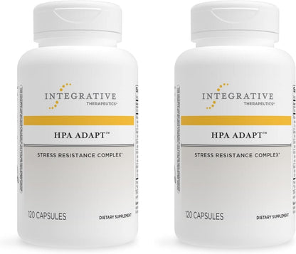 Integrative Therapeutics HPA Adapt - Supports a Healthy Stress Response* - Positive Outlook Supplement with Ashwagandha, Maca, Holy Basil & Rhodiola - Gluten-Free & Soy-Free - 120 Vegan Capsules - Nirvana Guru