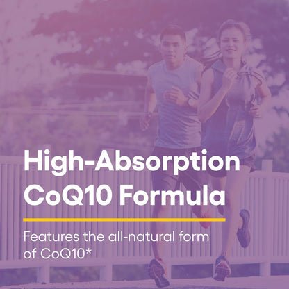 Natural Factors Coenzyme Q10 100 mg, Natural Coenzyme Q10 Supplement for Energy, Heart and Cognitive Support, 120 Softgels - Nirvana Guru
