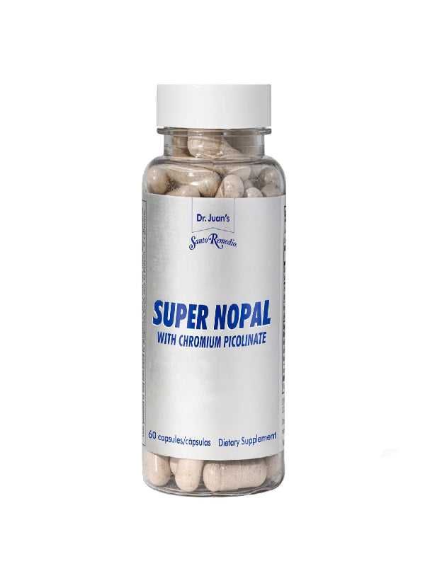 Santo Remedio Super Nopal, Exclusive Formula with Nopal, Gurmar (Gymnema Silvestre), Chromium Picolinate and Vanadyl Sulfate. 60 Capsules (30 Servings) Nirvana Guru